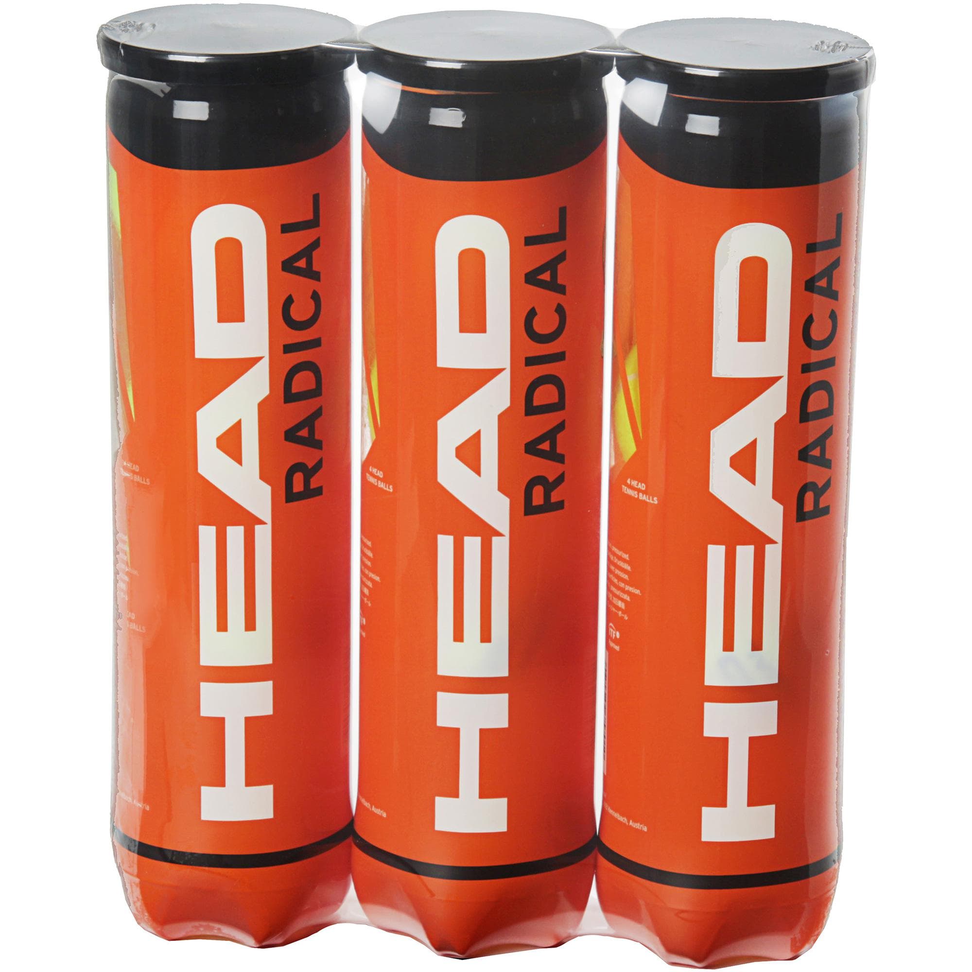 Head Radical Tennis Balls (Can of 3)