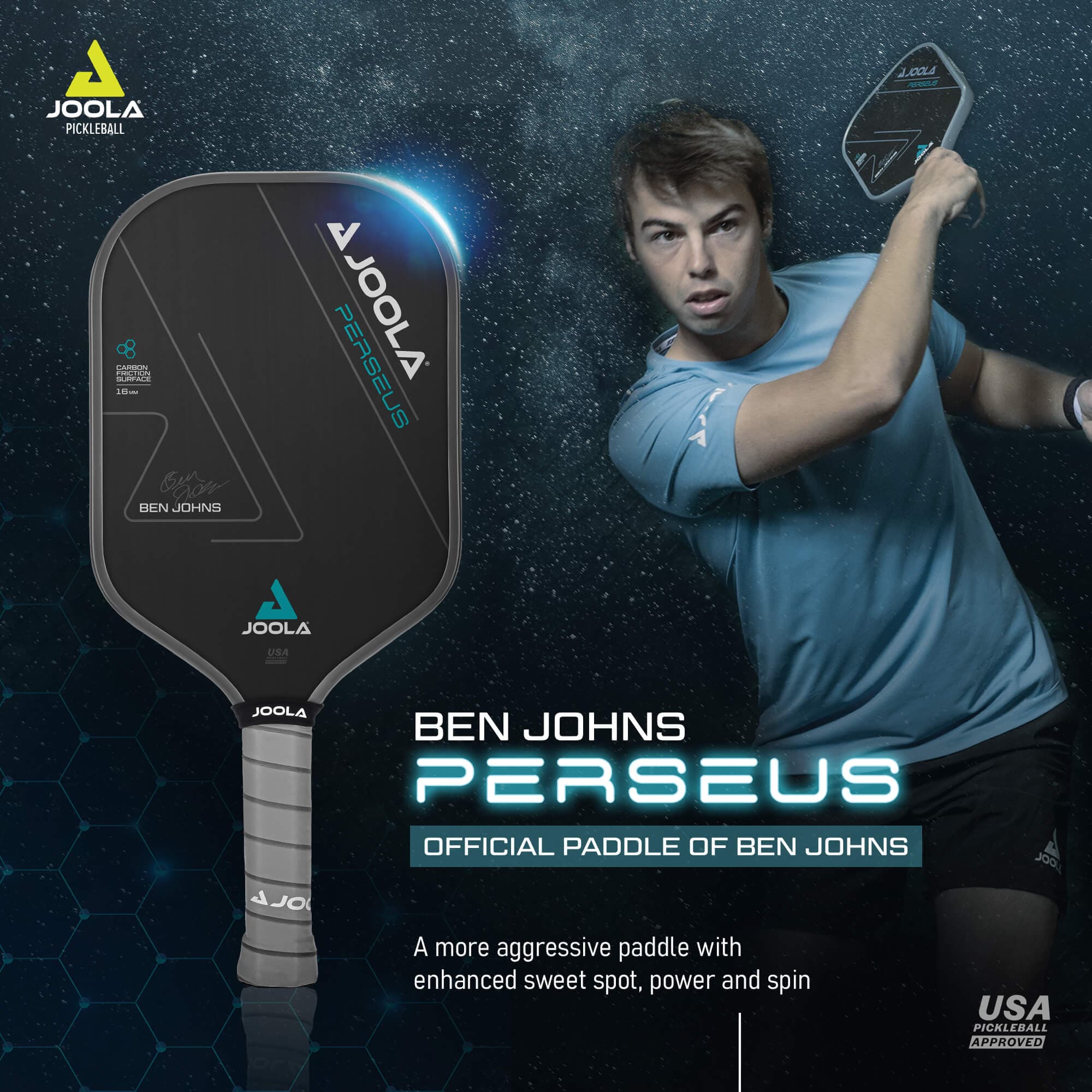 JOOLA Ben Johns Perseus Pickleball Paddle